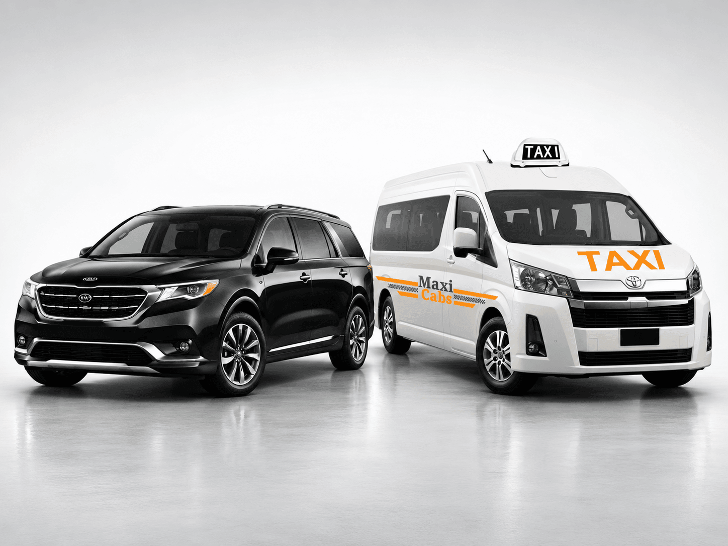 Kia Carnival + Maxi Taxi (2 vehicles, up to 16 pax)